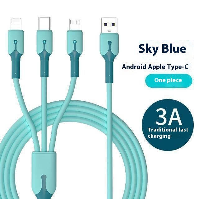 5A Super Three-in-one Data Cable Charging Cable