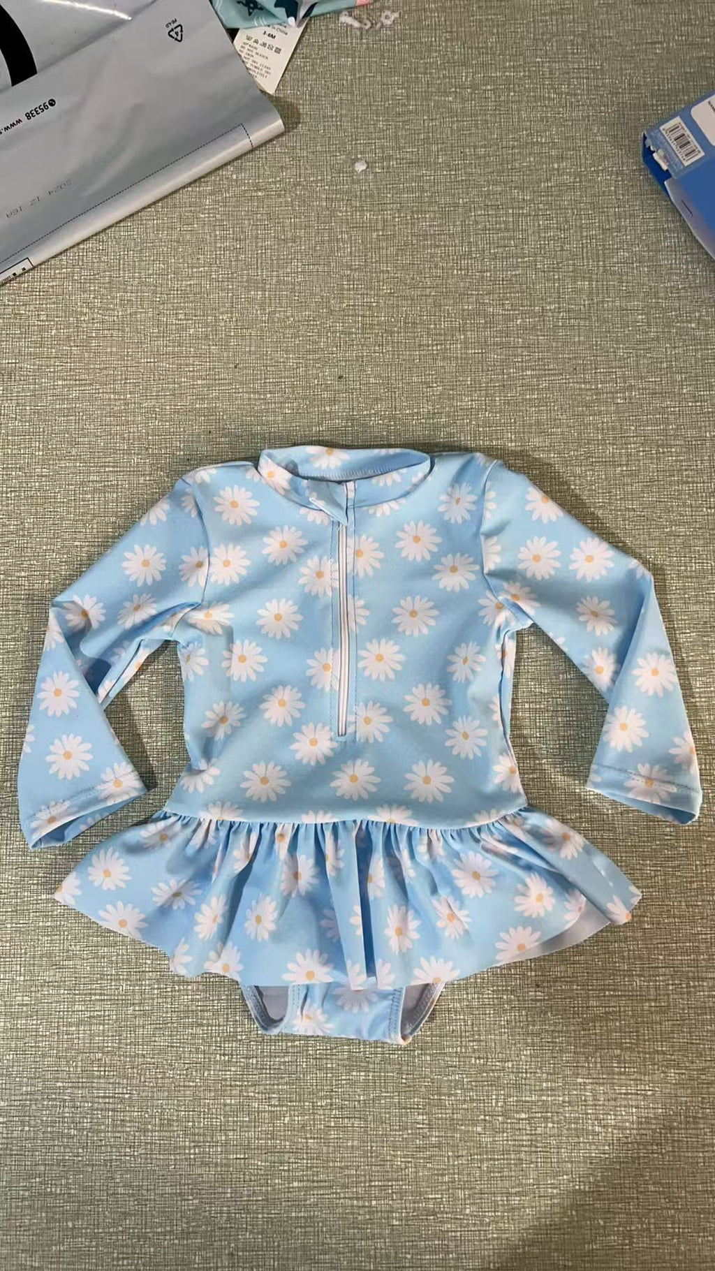 Flower With Skirt Children's Swimsuit