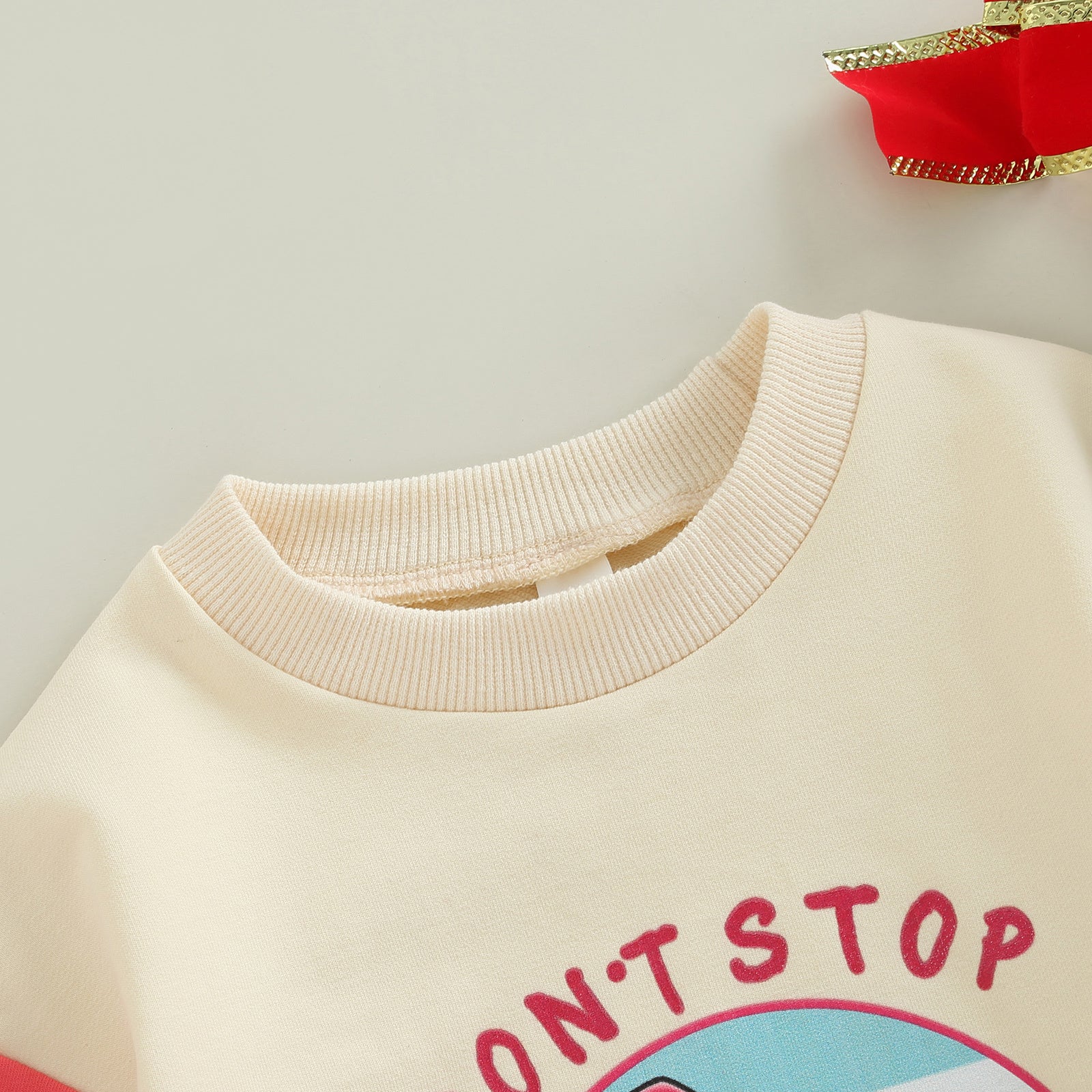 New Color Contrast Long Sleeve Children's Christmas