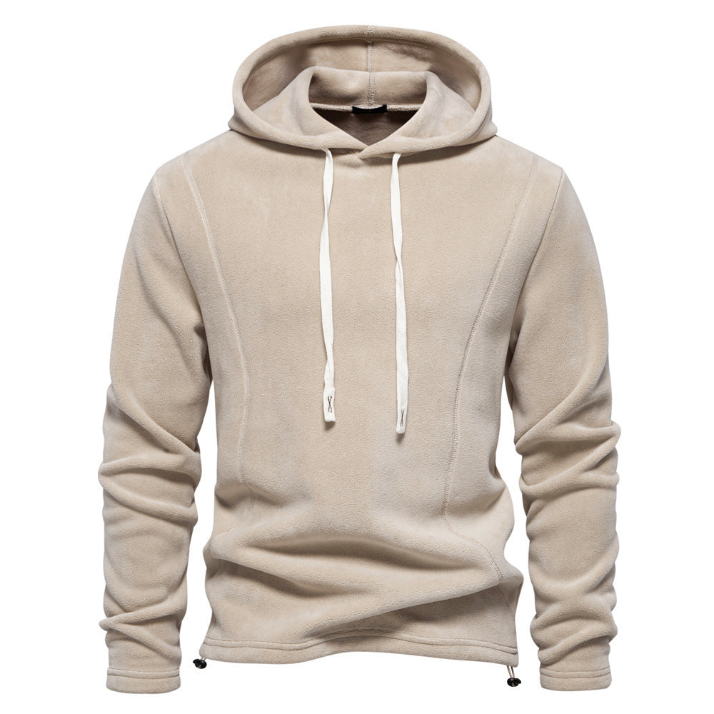 Men's Autumn And Winter New Stand Collar Half Zip Long-sleeved Sweater