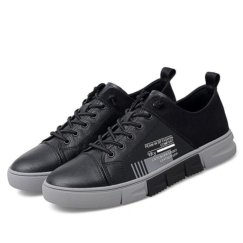 Men's Fashion Trend Splicing Leather Shoes