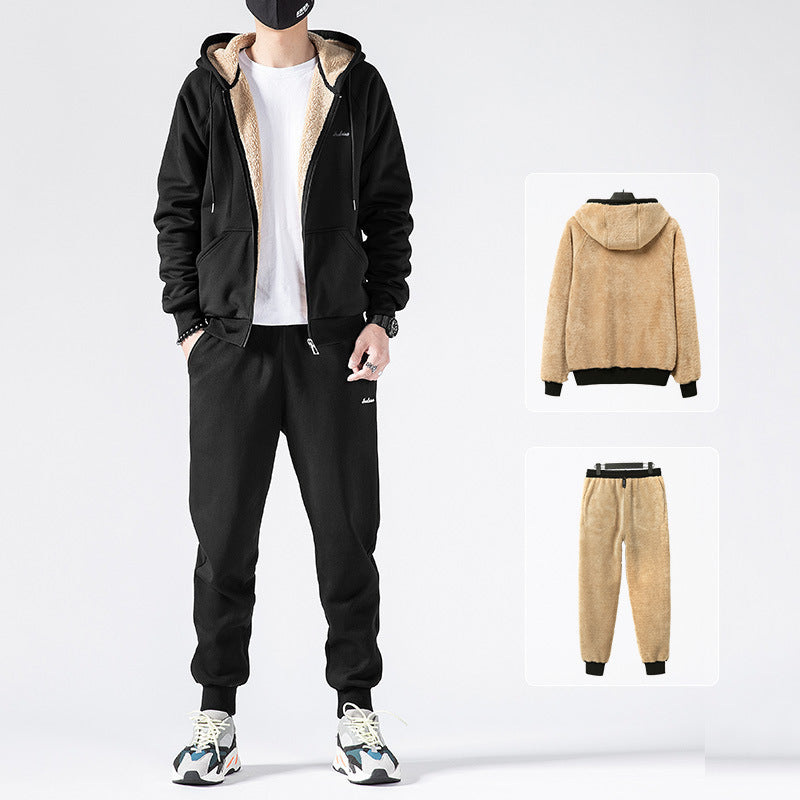 Hooded Sports Casual Cardigan Warm Jacket