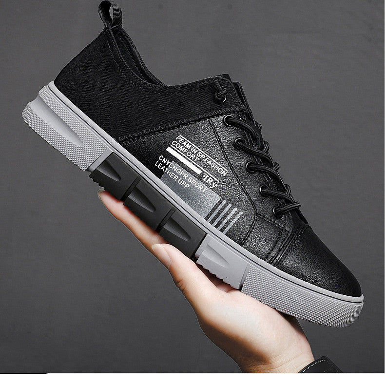 Men's Fashion Trend Splicing Leather Shoes