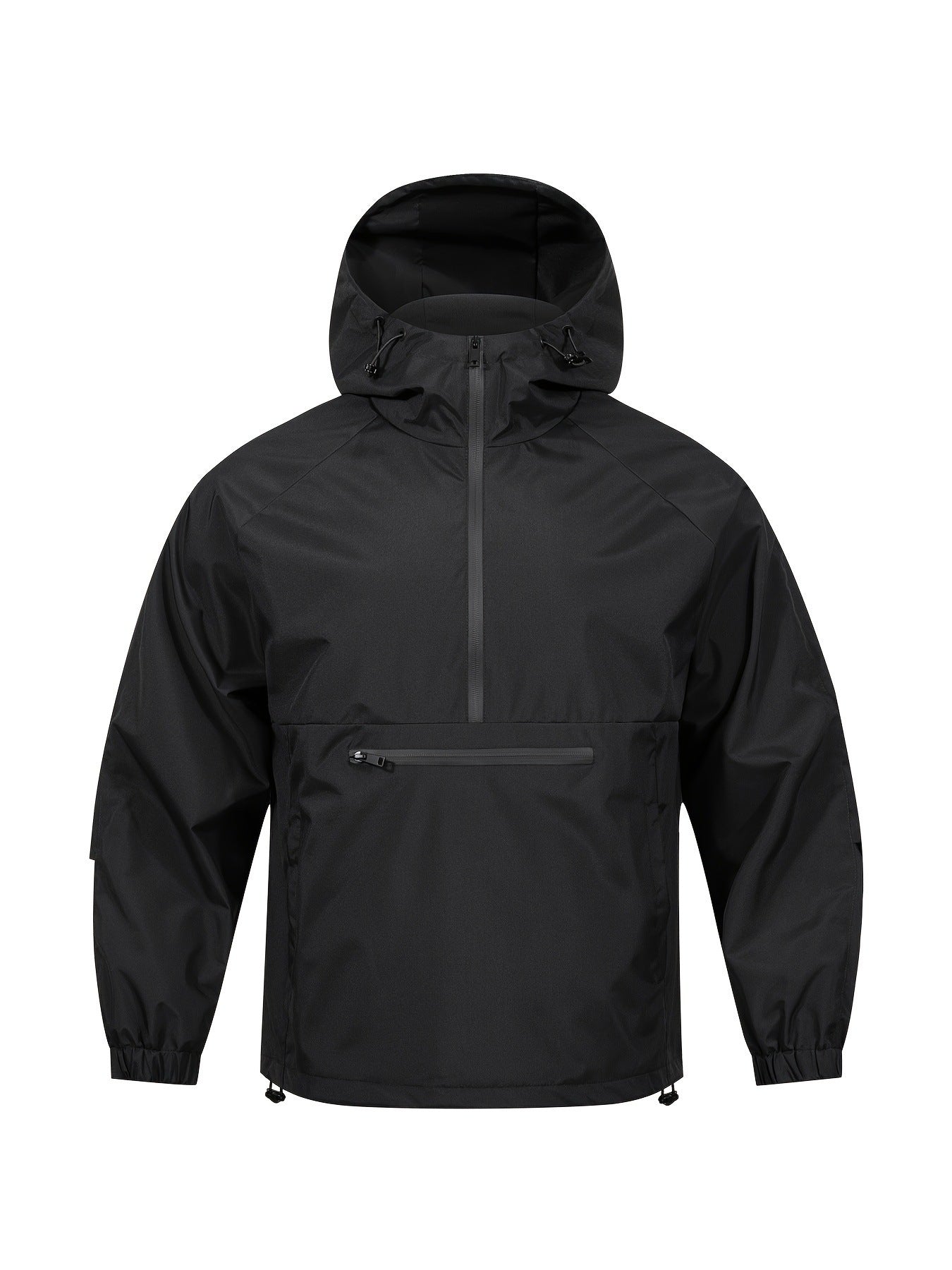 Men's Korean-style Loose Half-zip Hooded Sweater Jacket