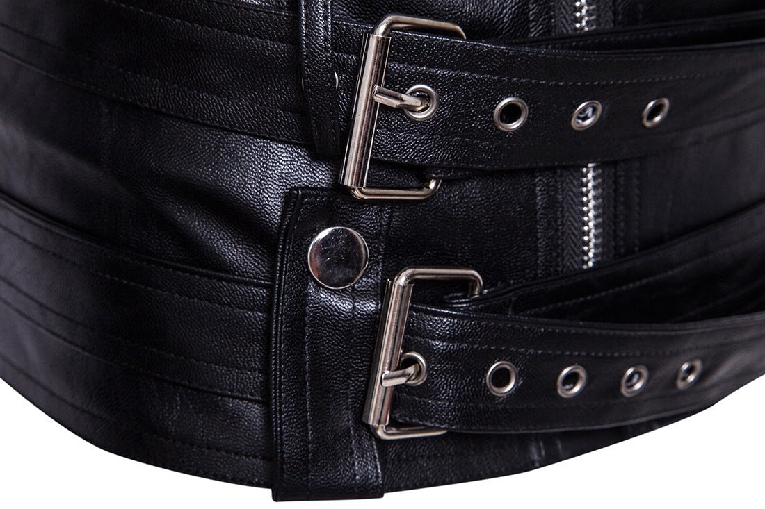 Ouma Punk Men's Leather Carripi Motorcycle