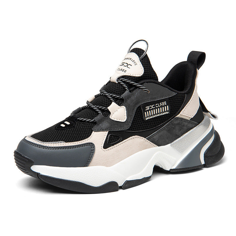 Men's thick-soled mesh casual shoes