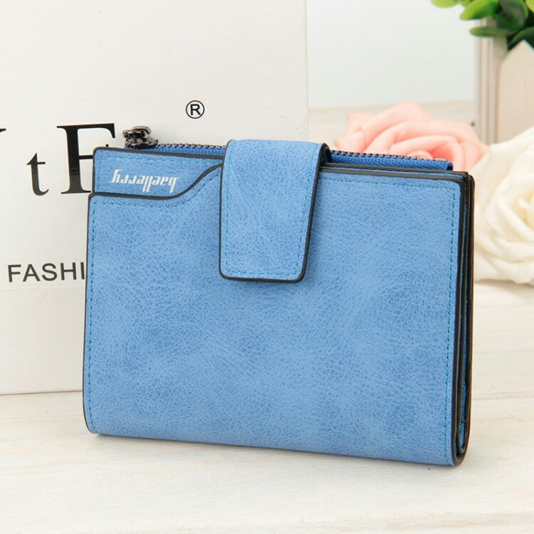 Manufacturers wholesale multifunctional Korean Ladies Purse vertical section nubuck leather zipper hasp multi card multicolor Wallet