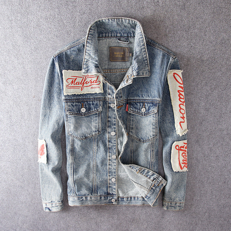 Spring and autumn men's denim jacket