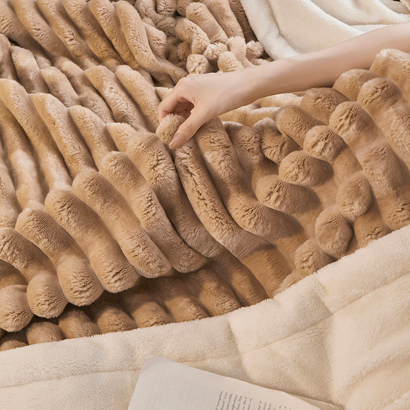 Hair Tuscan Rabbit Plush Blanket Strip
