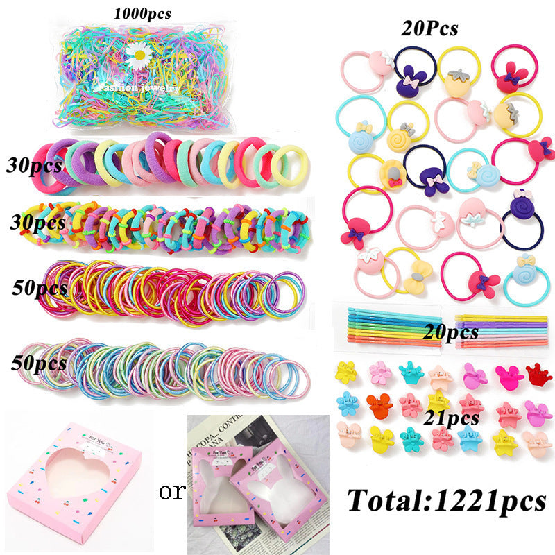 Creative Simple Fashion Children's Disposable Hair Band Color Elastic