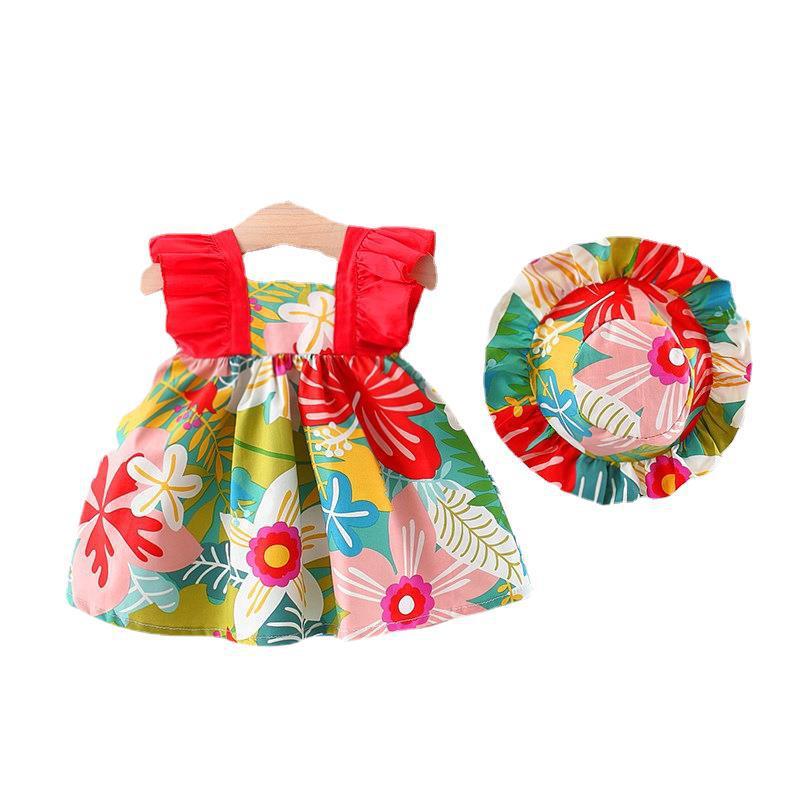 Summer New Girls' Small Flower Dress