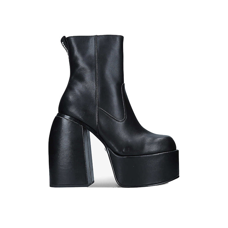 Platform High Heel And Ankle Martin Boots