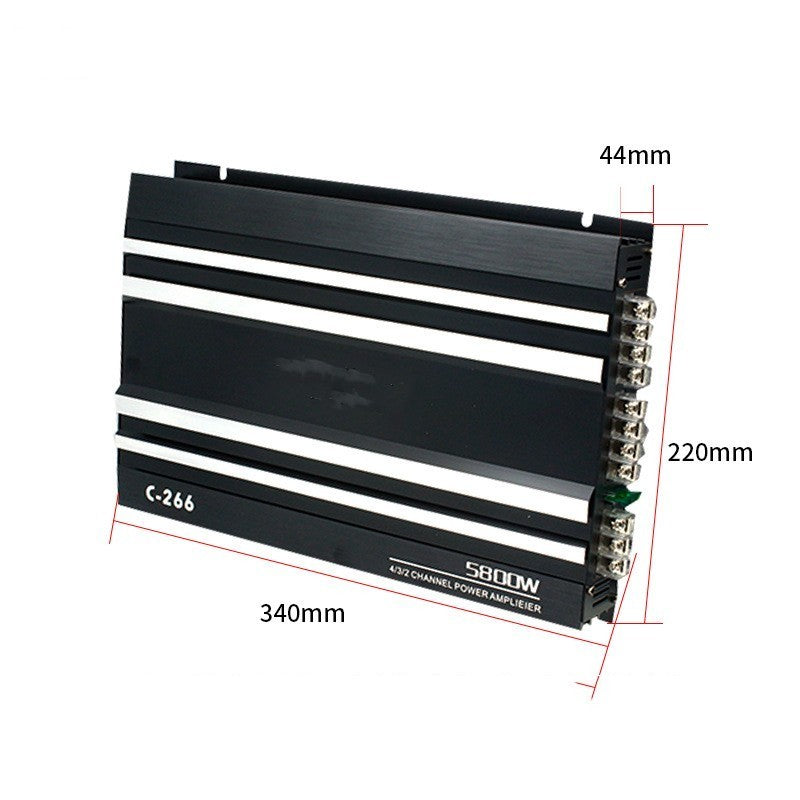Four Channel Car Amplifier Made Of Aluminum Alloy