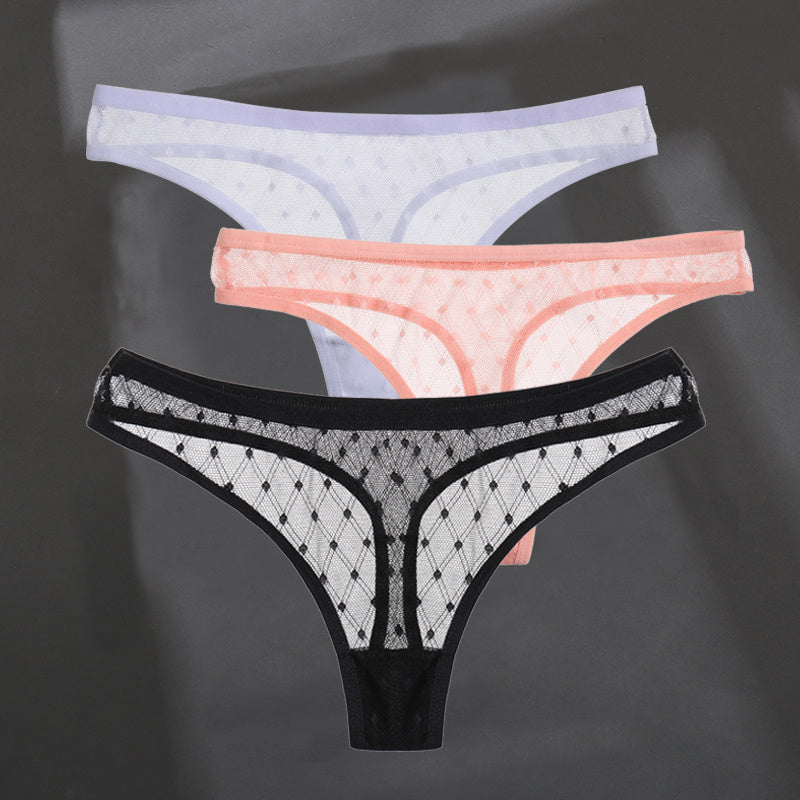 Fashion Sexy Solid Color Breathable Women's Thong