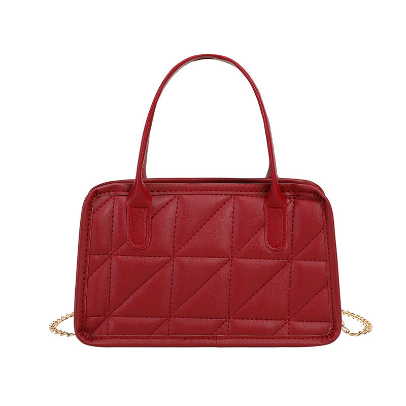Diamond Chain Embroidered Ladies Hand Pillow Bag