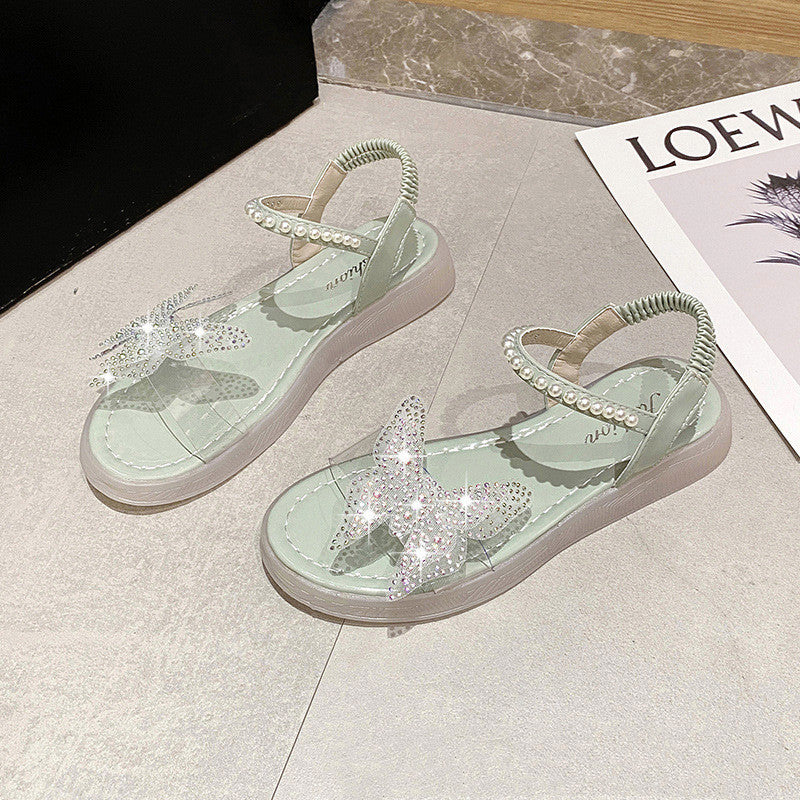 Net Celebrity Women's Slippers For Outer Wear