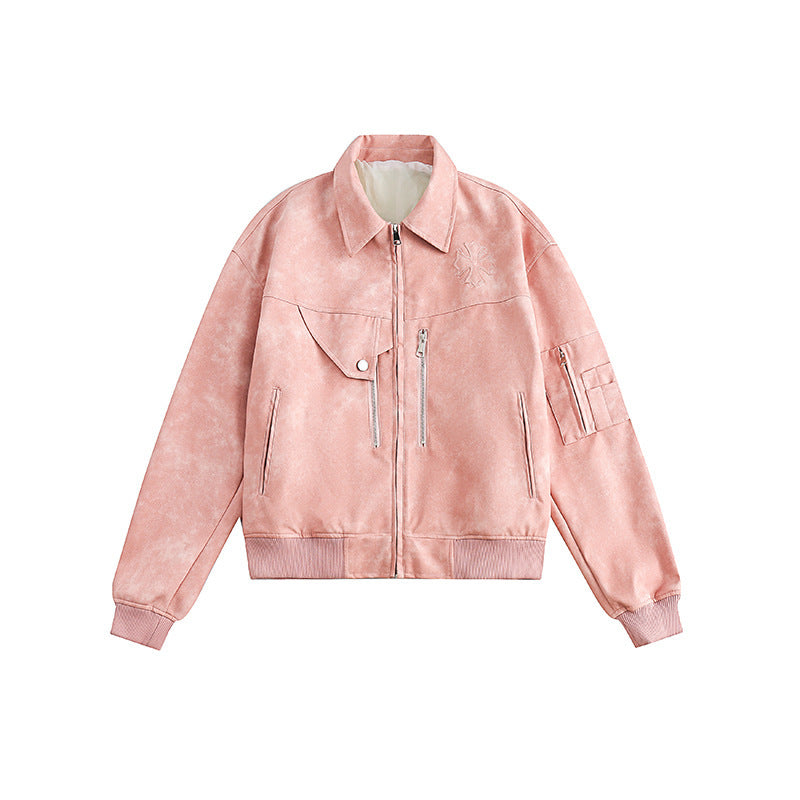 Casual Autumn Street Fashion PU Leather Jacket