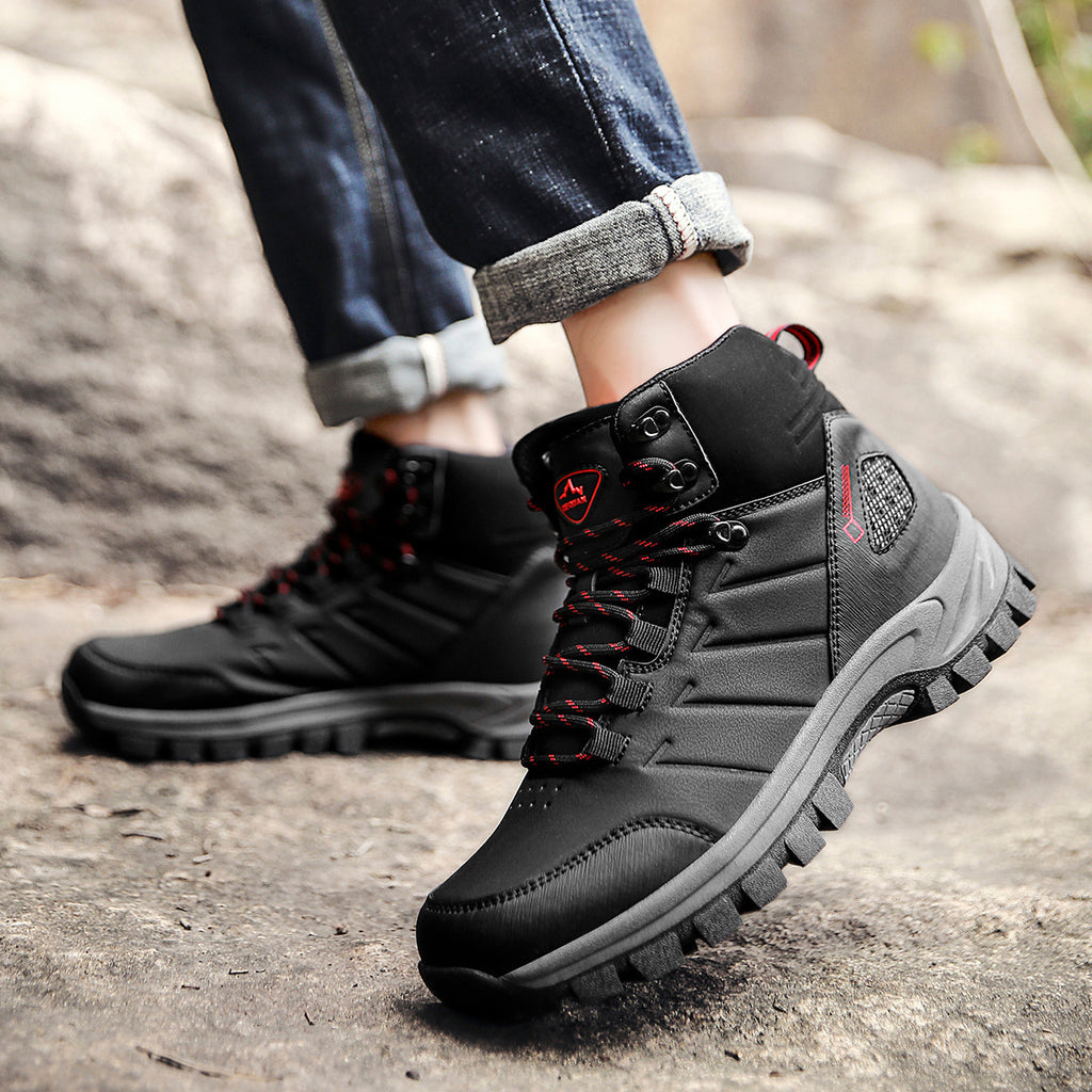 High-top Hiking Shoes For Autumn And Winter Shock Absorption Outdoor