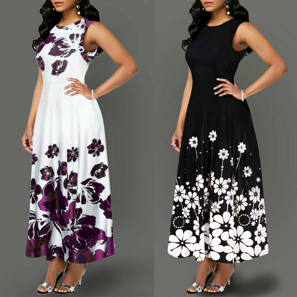 Fashionable simple printed pocket big swing skirt