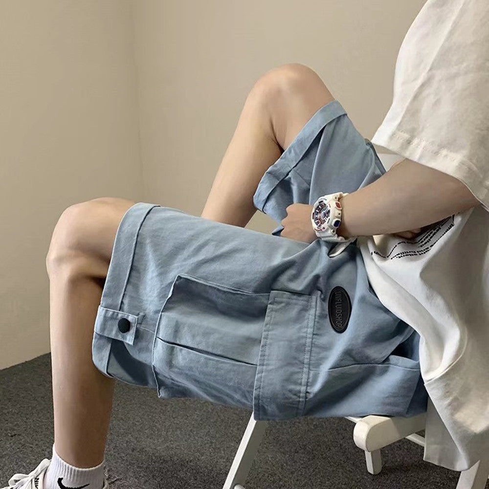 Men's Straight Pocket Cargo Casual Shorts