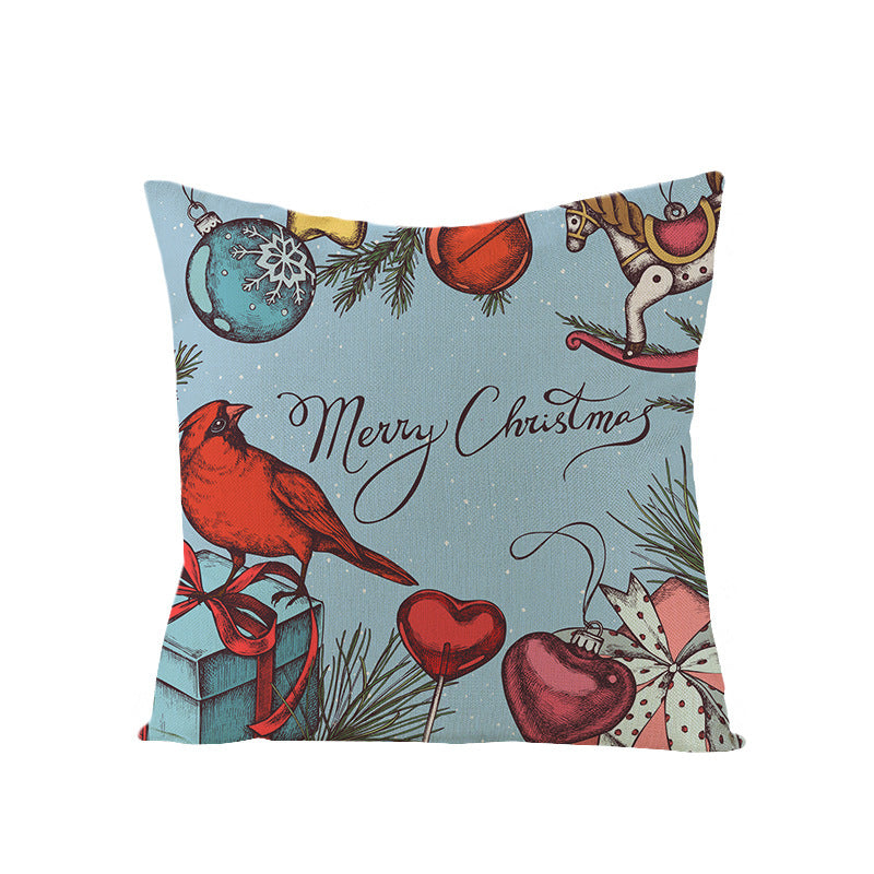 Cartoon Digital Printing Christmas Pillowcase
