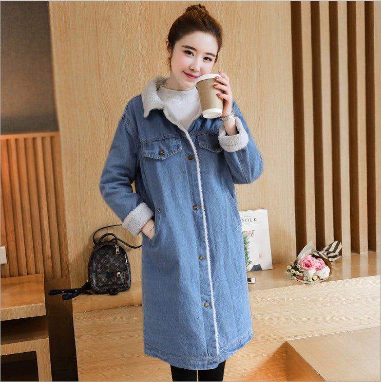 Women's Loose Oversized Lapel Lapel Denim Jacket
