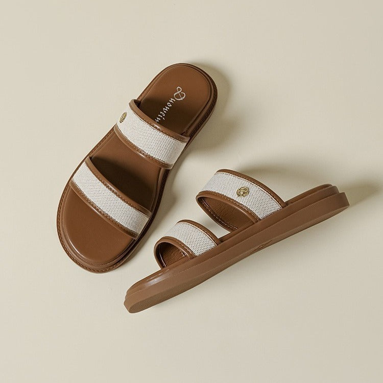 Women's Vintage Soft Bottom Flip-flops Beach Slippers