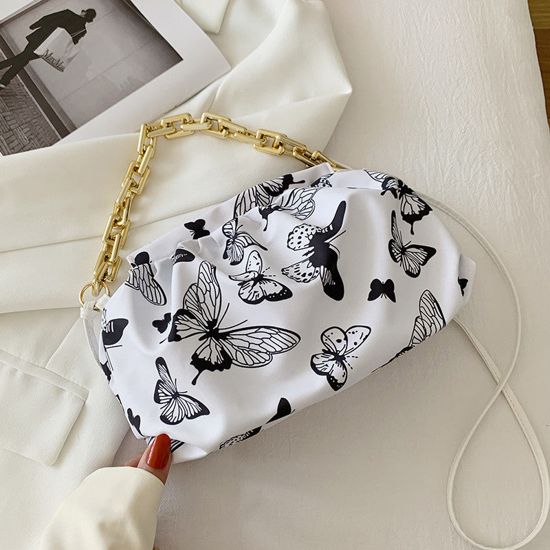 Chain Handbag, Lightweight One-shoulder Clouds