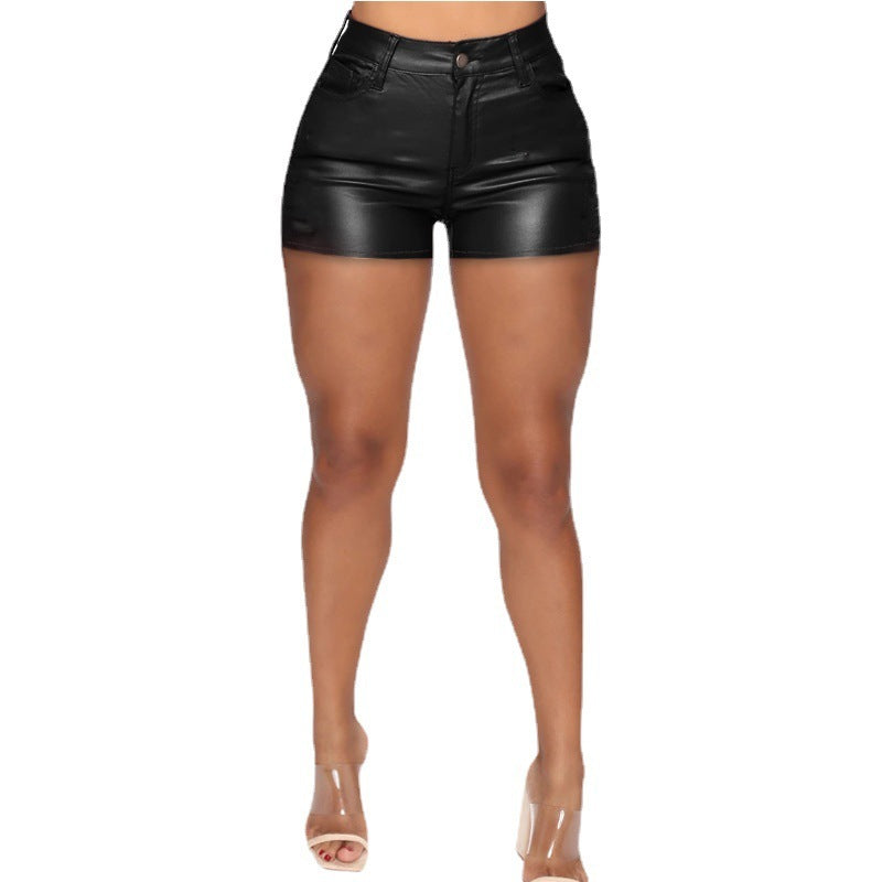 Large Size Women's Fashion High Waist Tight Shorts