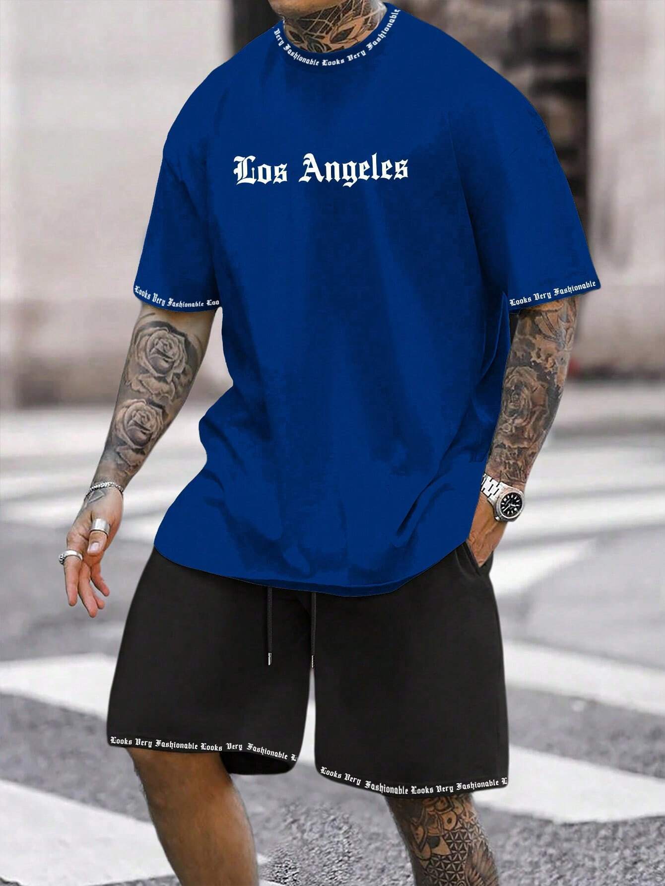 Sports Style Short-sleeved Shorts Thin Quick-drying Versatile Breathable Suit