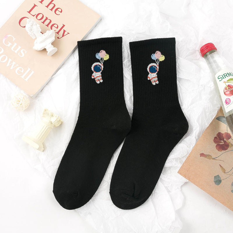 Fashion Cute Japanese Cartoon Thickened Stockings For Men