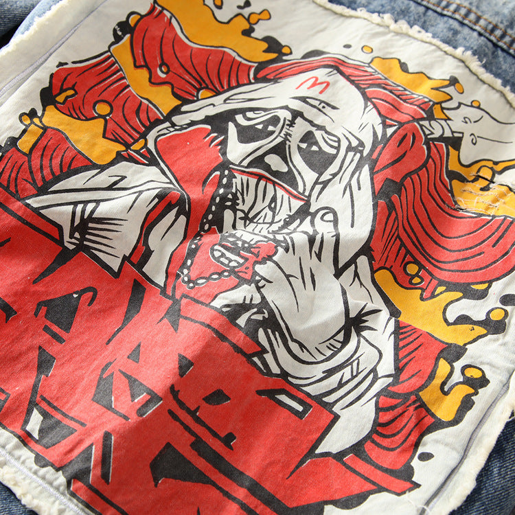 Spring and autumn men's denim jacket