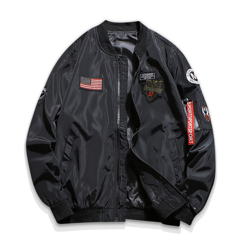 Men's Sports and Leisure Large Size Jacket Air Force