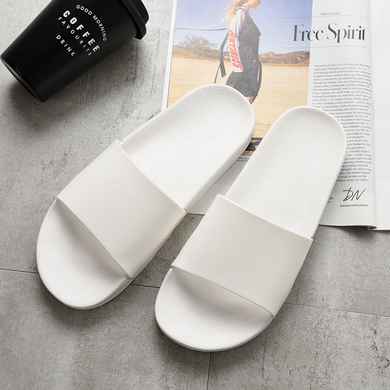 Household non-slip slippers with soft bottom