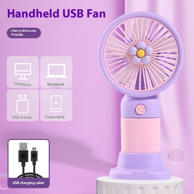 Rechargeable Handheld Desktop Portable Little Fan USB Electric Fan