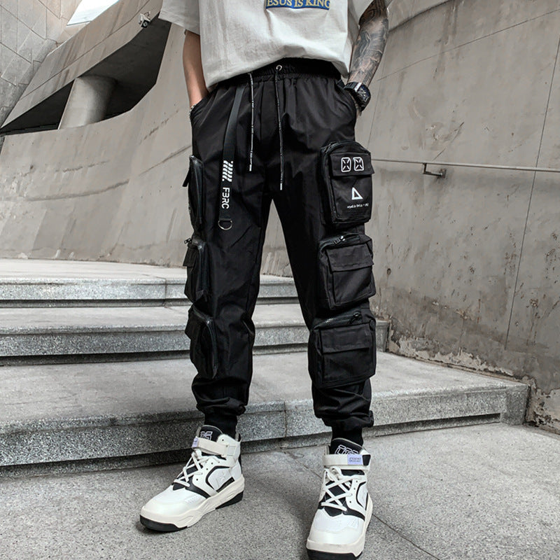 Men's Casual Versatile Tooling Functional Wind Pants