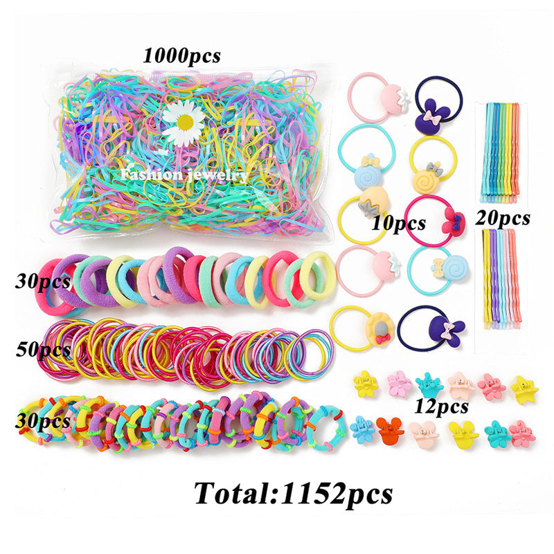 Creative Simple Fashion Children's Disposable Hair Band Color Elastic
