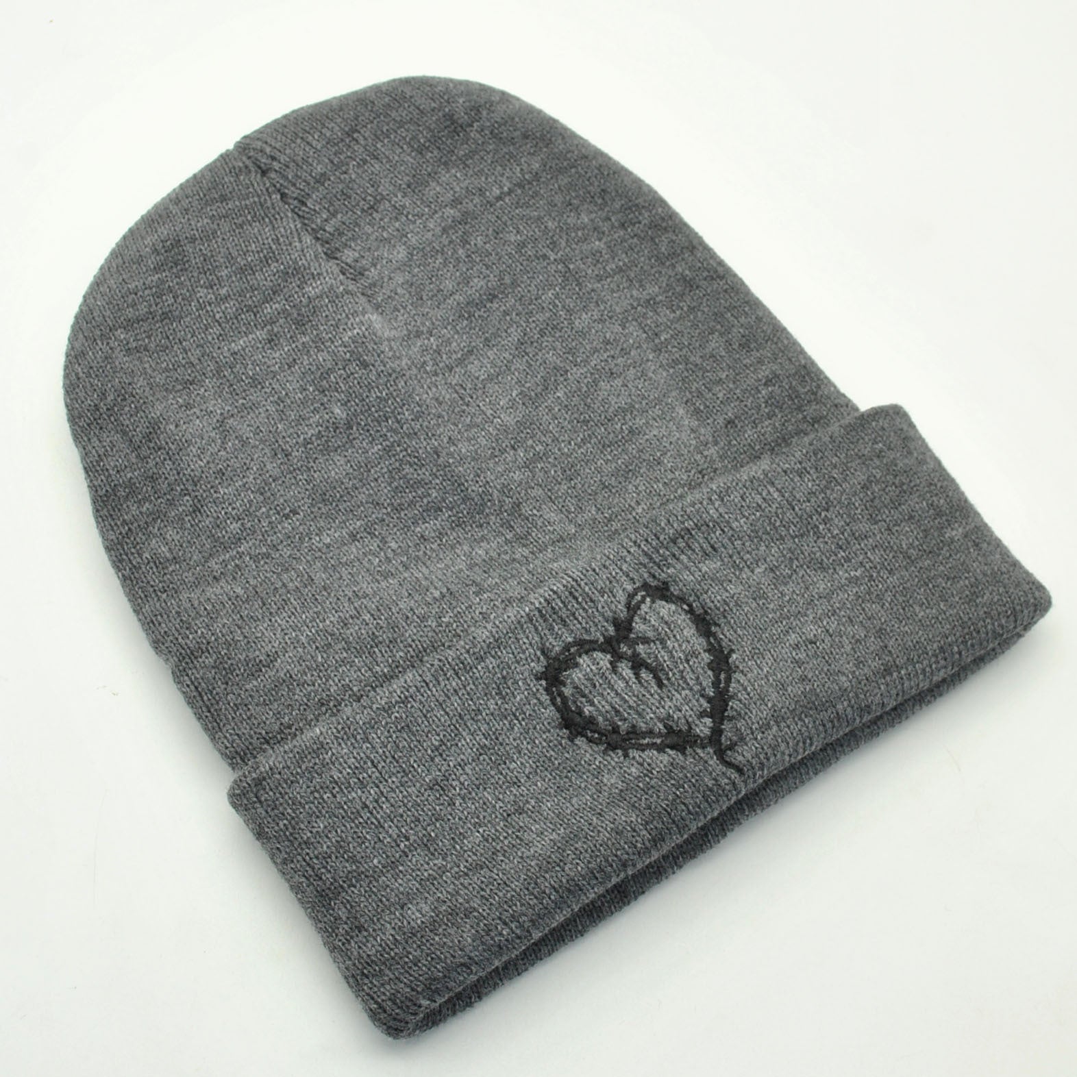 Outdoor Keep Warm Couple Heart-shaped Knitted Hat Women