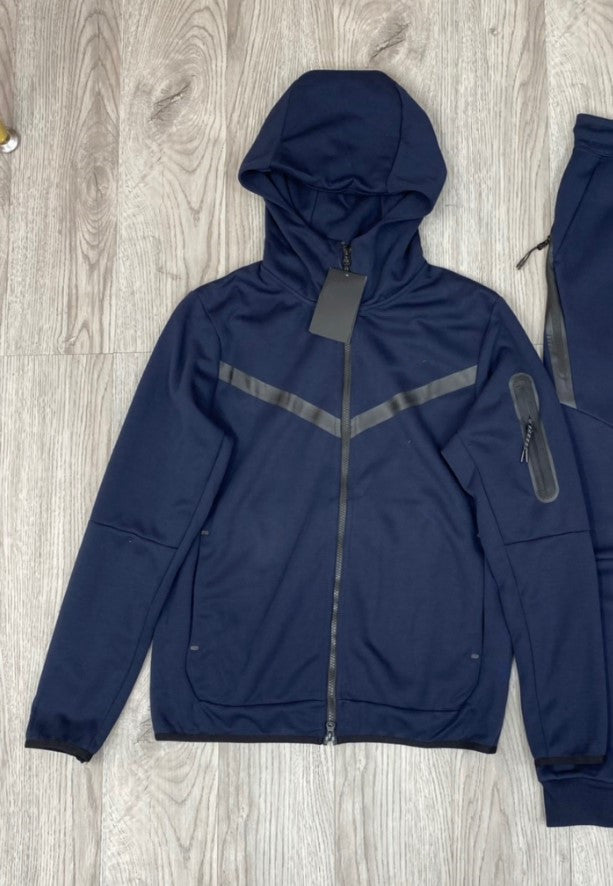 Men's Cotton Knitting Hooded Zipper Sweater Sports Casual Jacket