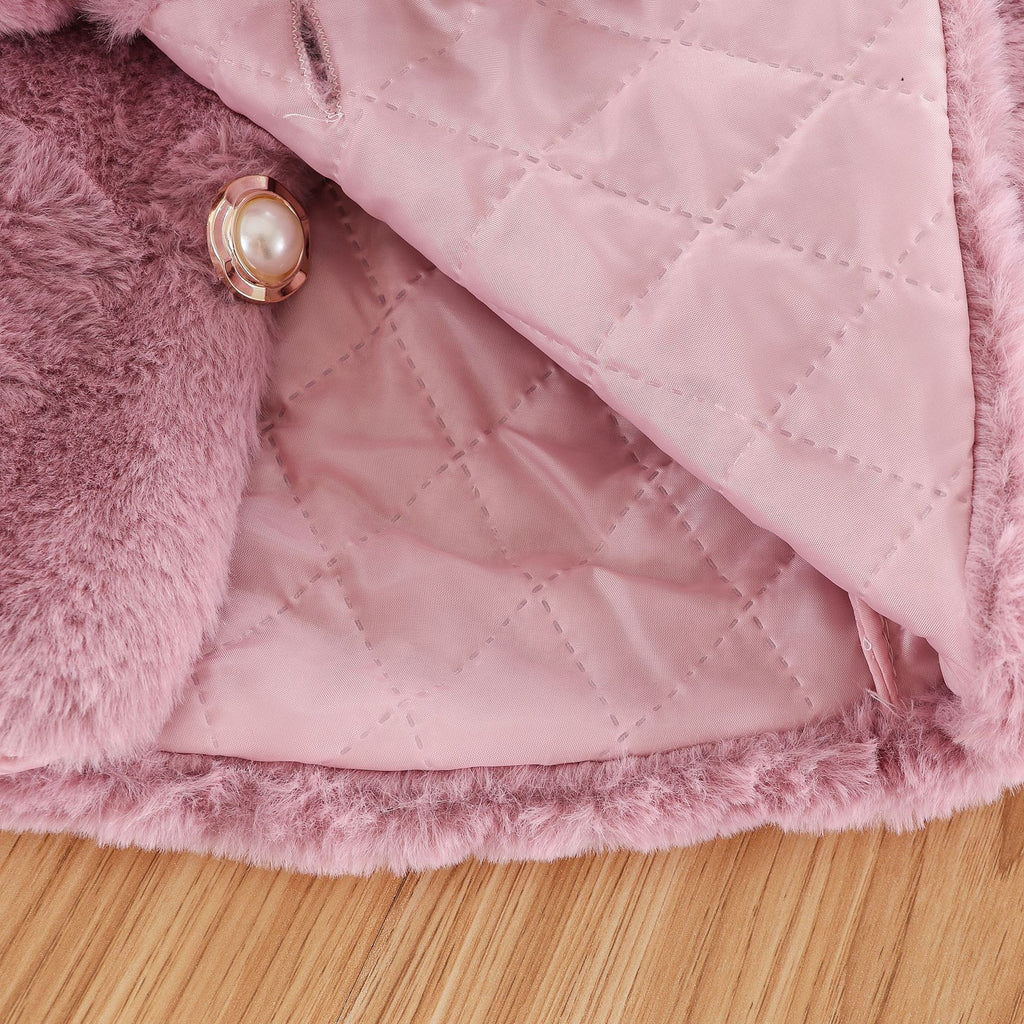 Children's Clothing Warm Sweet And Cute Short Cloak