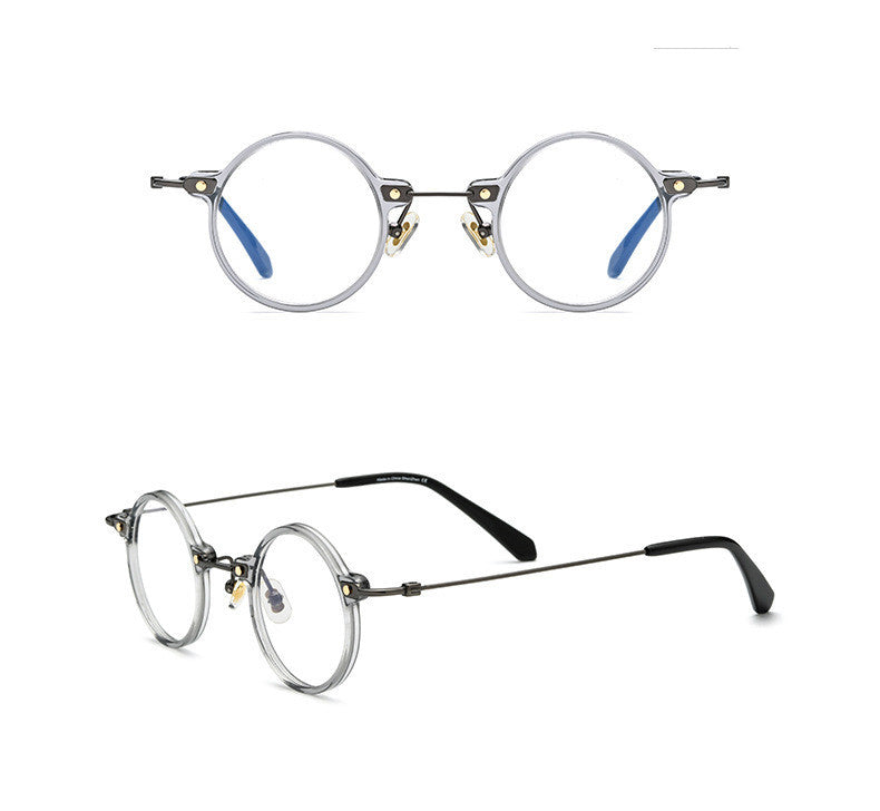 Women's Square B Titanium Plate Fashion Optical Glasses Frame IP Plating