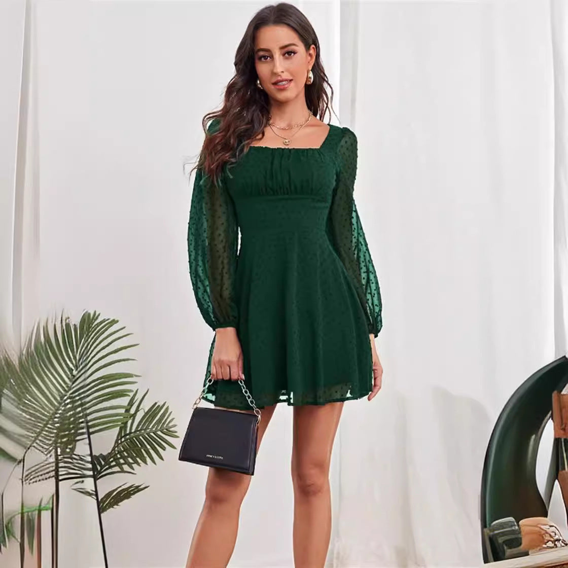 High Waist Temperament Elegant Commuter Female Dress