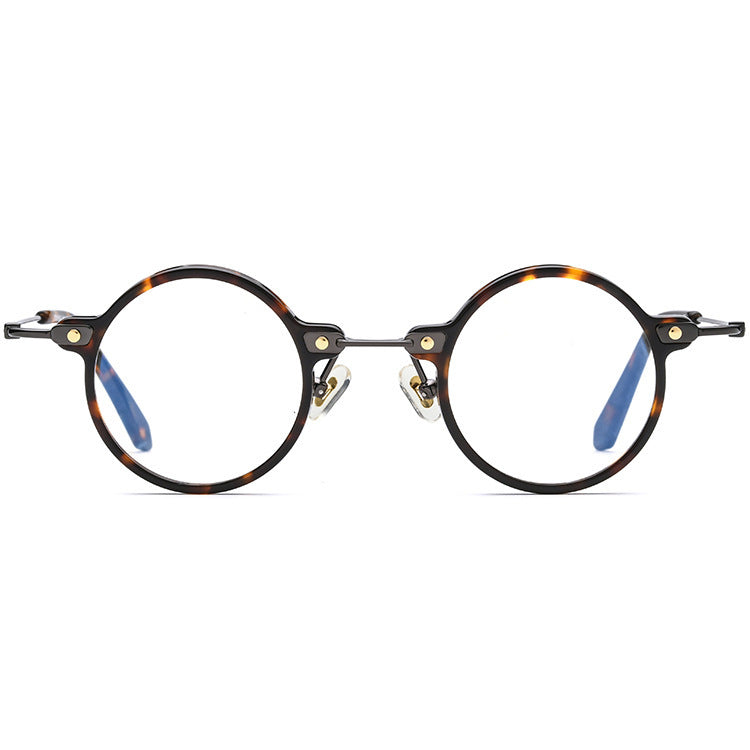 Women's Square B Titanium Plate Fashion Optical Glasses Frame IP Plating