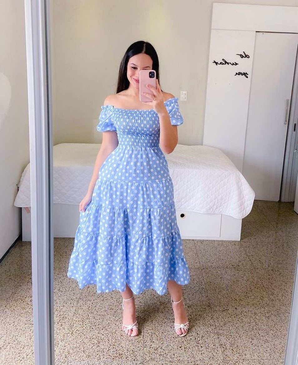 French Style Fresh Printing Women's Wear