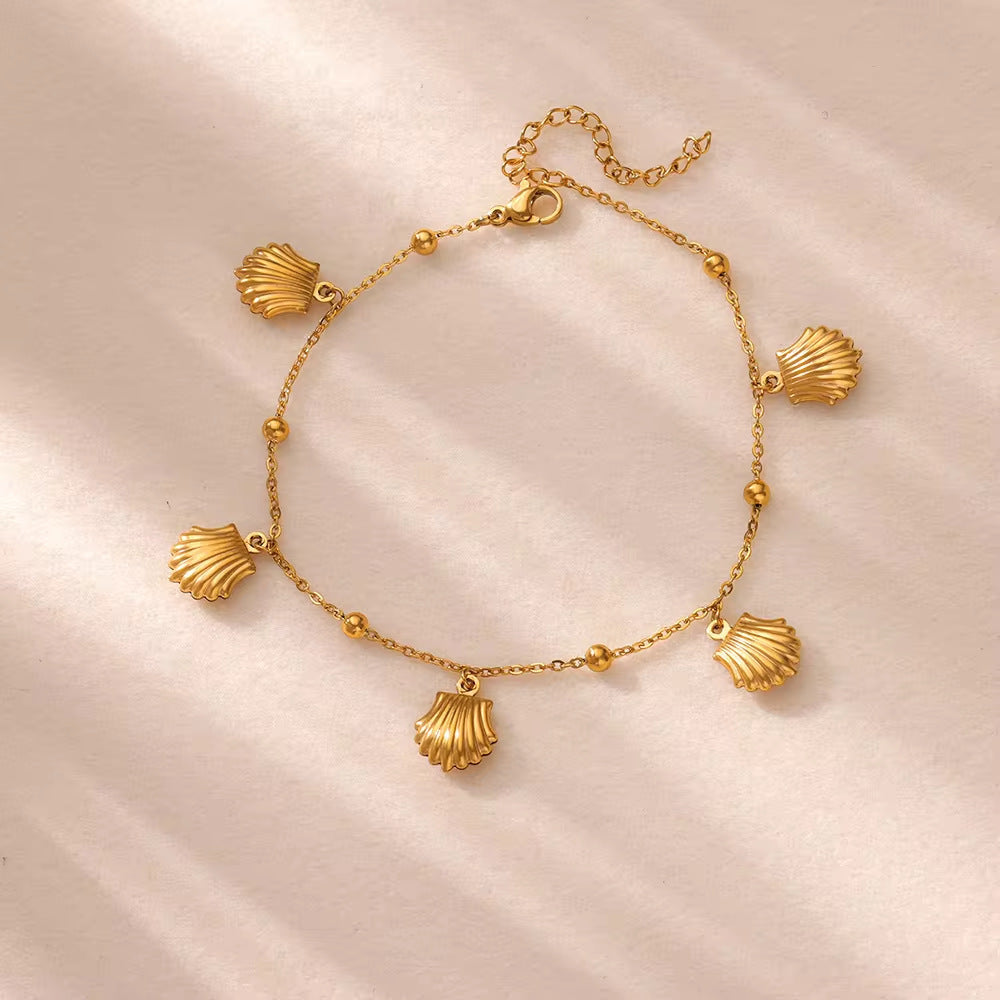 Dolphin Starfish Shell Pendant Ocean Series Anklet