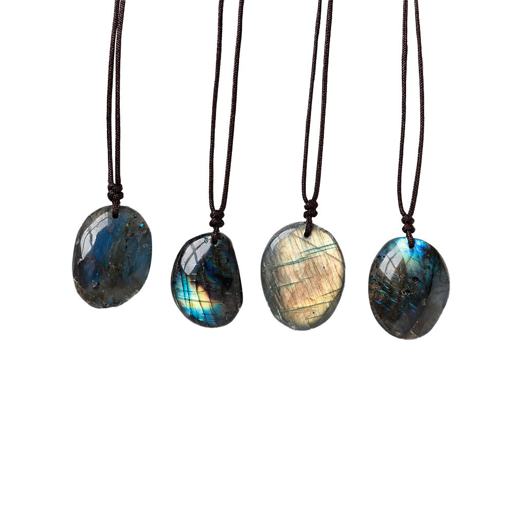 Natural Labradorite Rough Polished And Polished To Follow The Shape