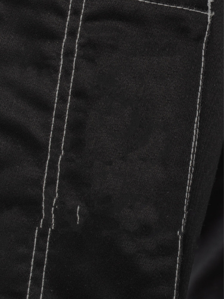 Deconstructed Cargo Men's Straight Wide Leg Pants
