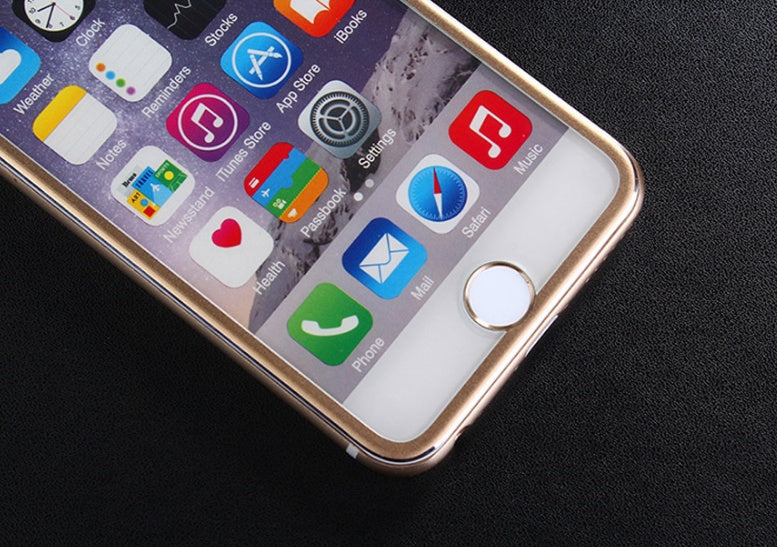 Compatible With Apple, For  Titanium Alloy Tempered Film Black 3d Full Screen Cover Film