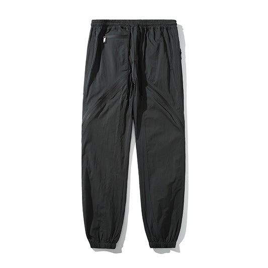 Hipster Loose Zip Irregular Casual Pants Men