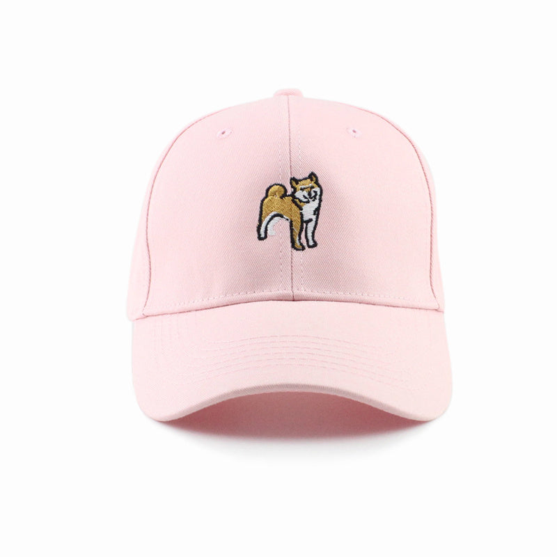 Smiling Chaigou Embroidery Curved Border Cute Student Hat